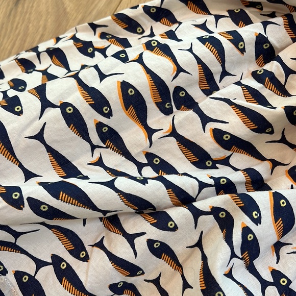 Crewcuts fish dress open back w pockets size 5 - Picture 2 of 9